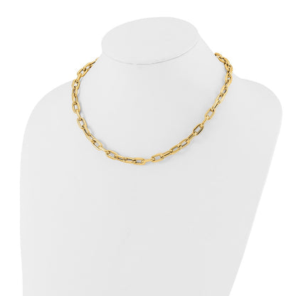 14K Yellow Gold Polished Fancy Toggle Link Necklace