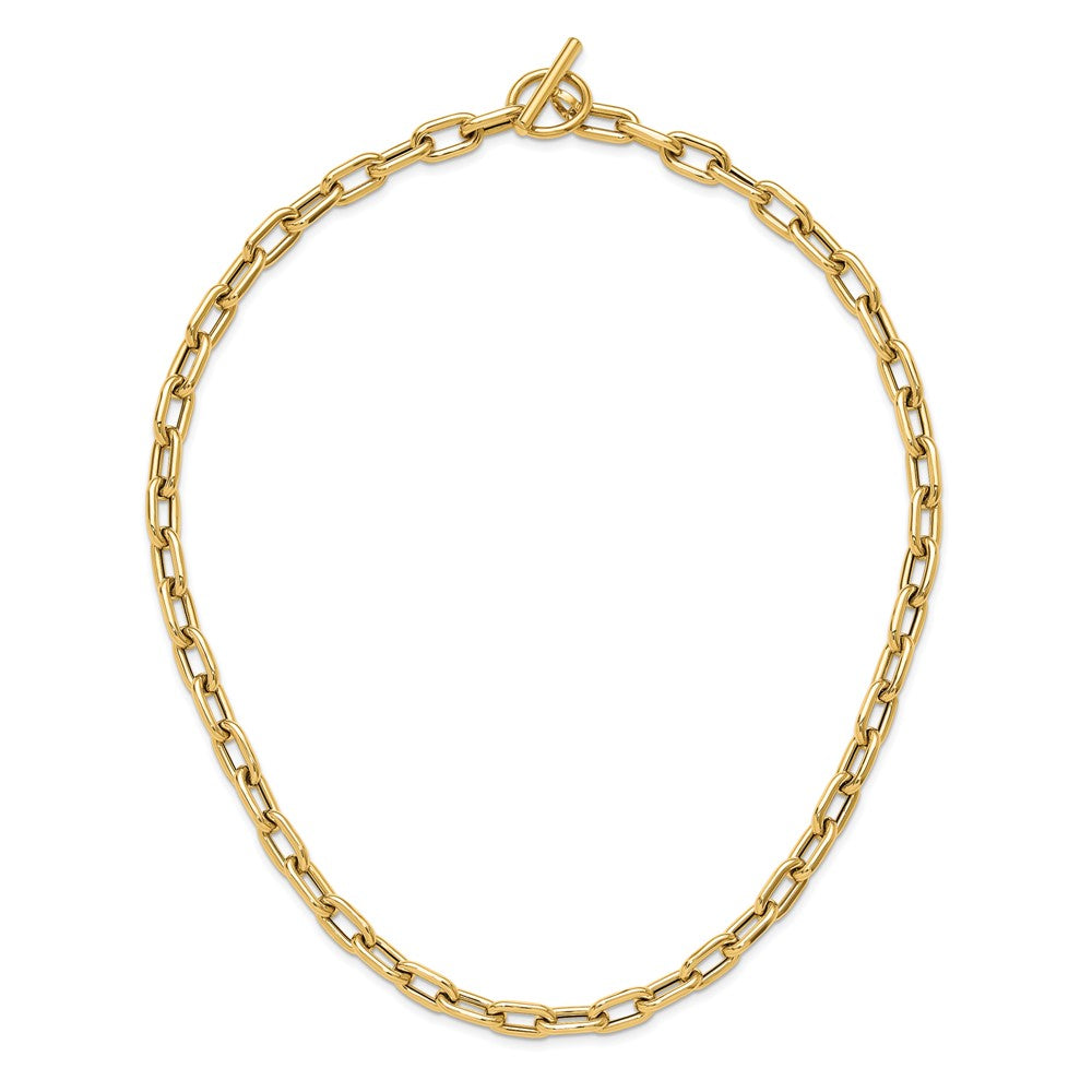 14K Yellow Gold Polished Fancy Toggle Link Necklace