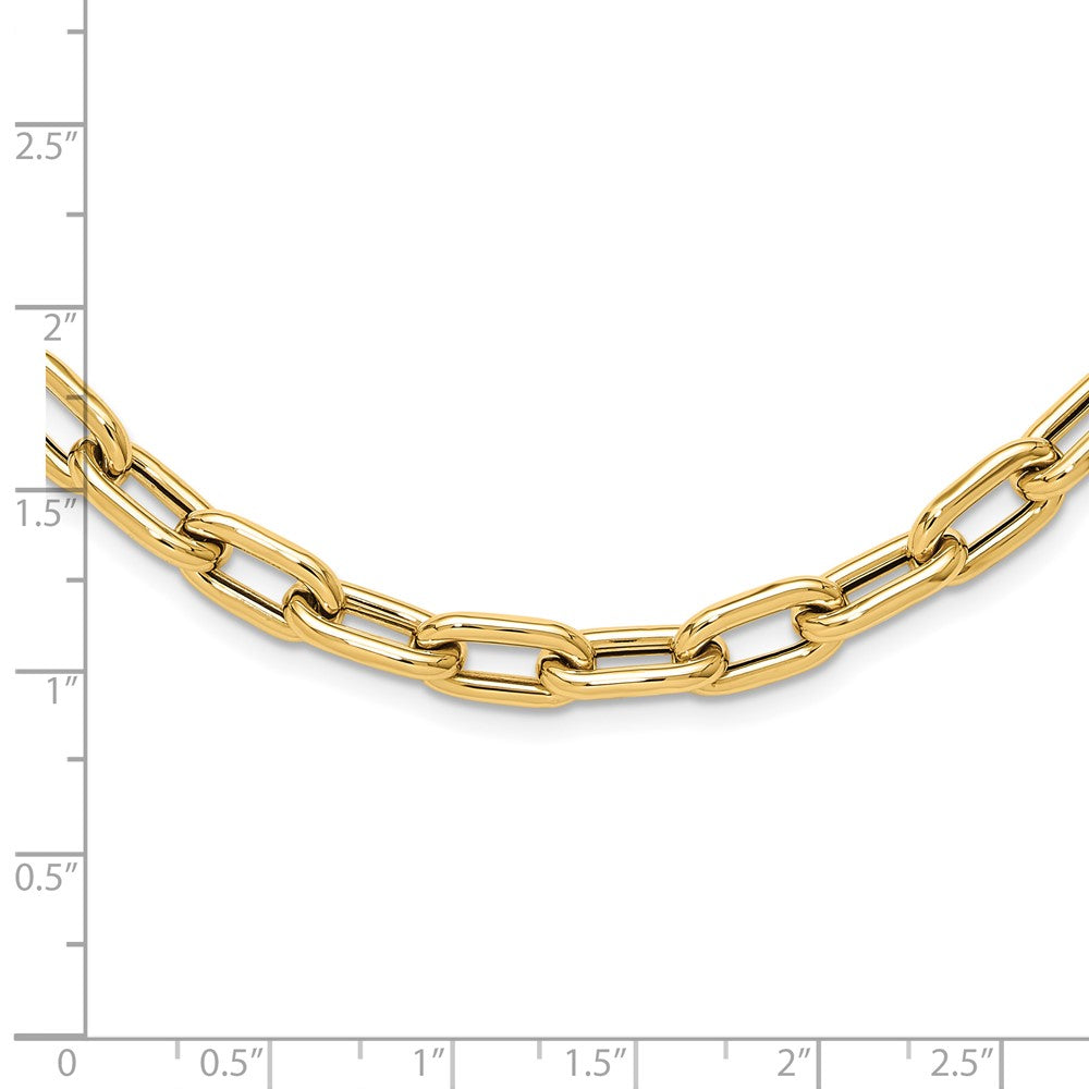 14K Yellow Gold Polished Fancy Toggle Link Necklace