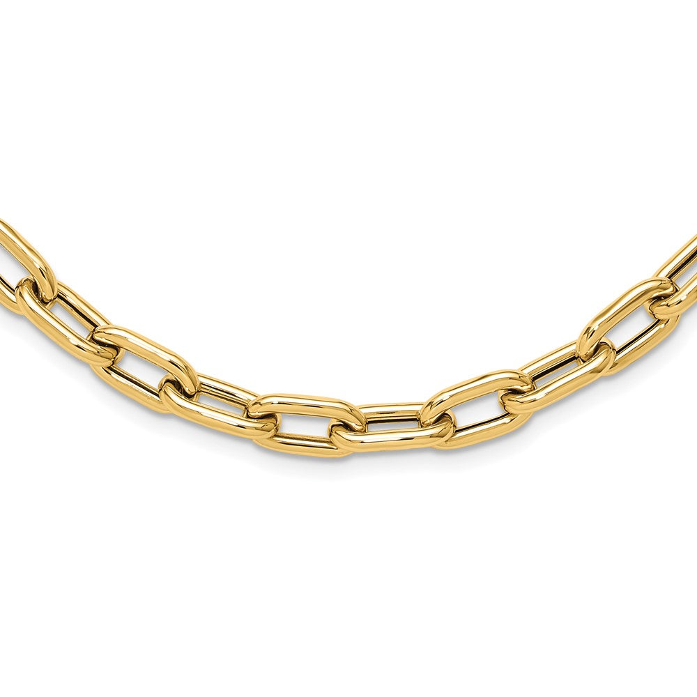 14K Yellow Gold Polished Fancy Toggle Link Necklace