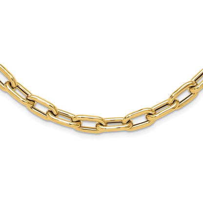 14K Yellow Gold Polished Fancy Toggle Link Necklace