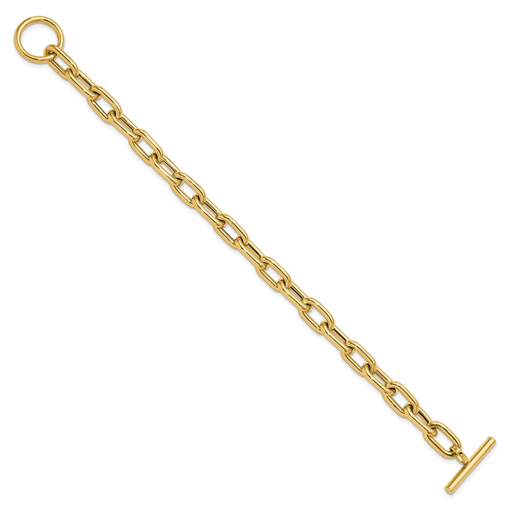 14K Yellow Gold Polished Fancy Toggle Link Bracelet