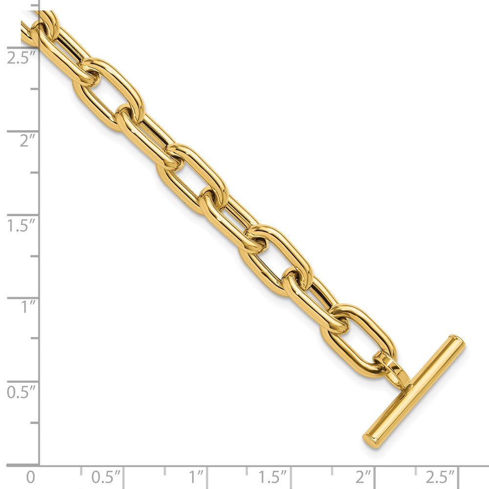 14K Yellow Gold Polished Fancy Toggle Link Bracelet