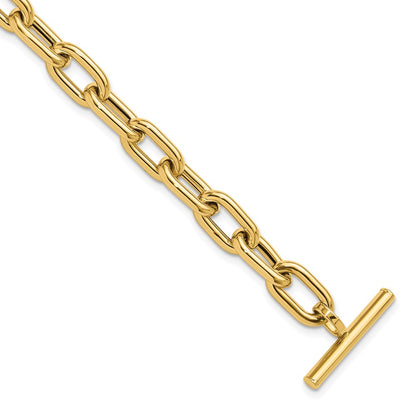 14K Yellow Gold Polished Fancy Toggle Link Bracelet