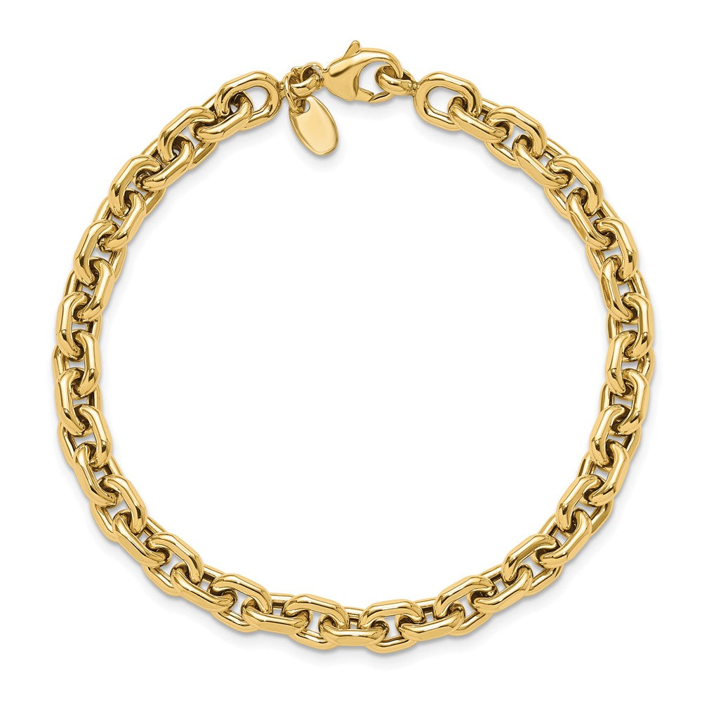 14K Yellow Gold Polished Fancy Link Bracelet