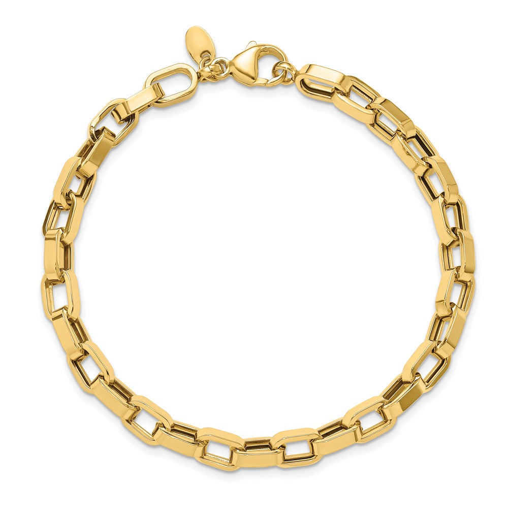 14K Yellow Gold Polished Fancy Link Bracelet