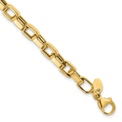 14K Yellow Gold Polished Fancy Link Bracelet