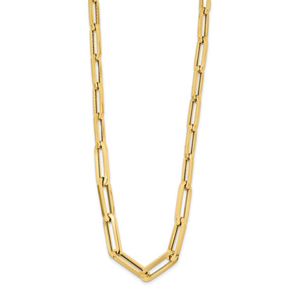 14K Yellow Gold Polished Fancy Link Necklace