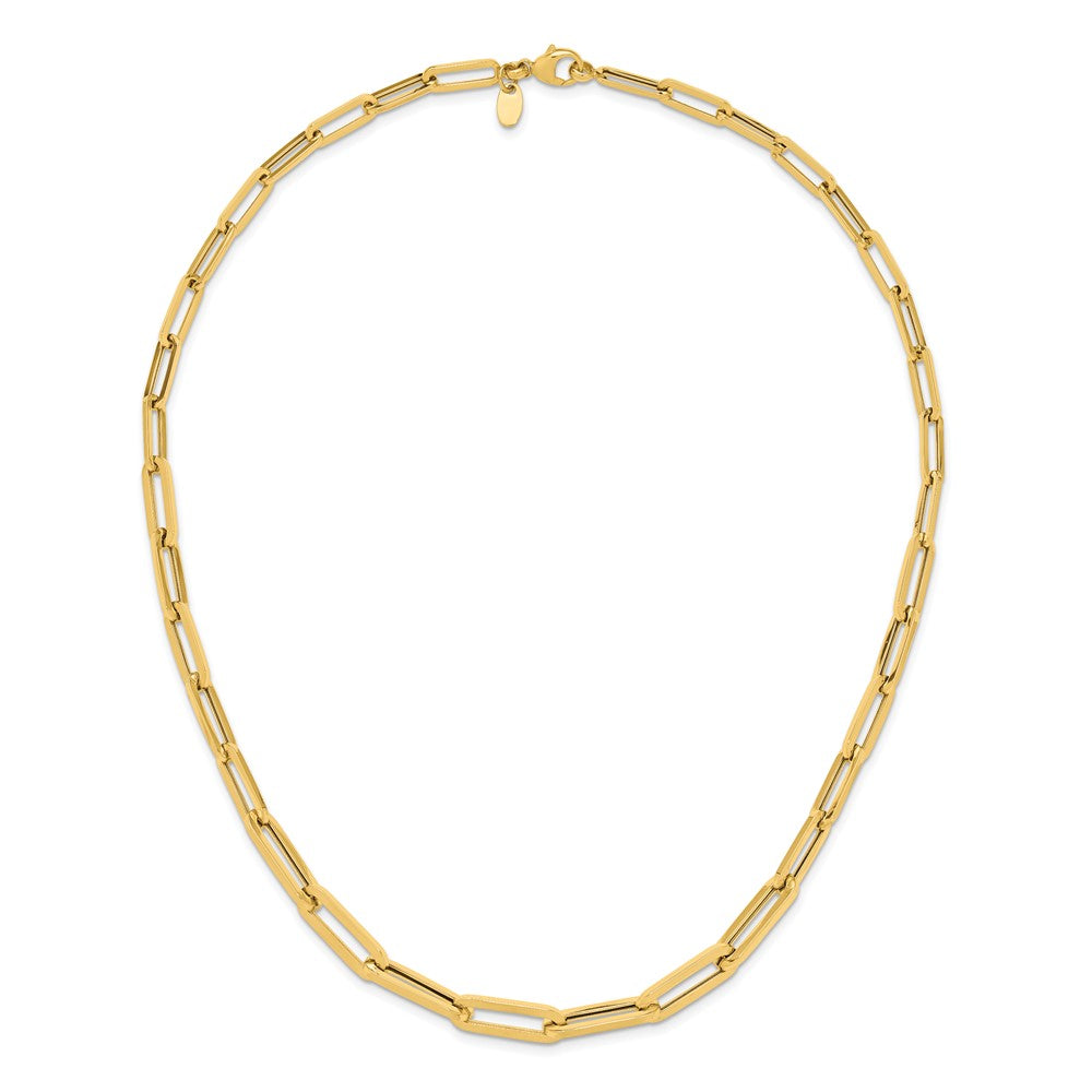 14K Yellow Gold Polished Fancy Link Necklace
