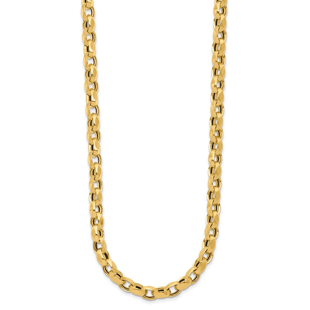 14K Yellow Gold Polished Fancy Link Necklace