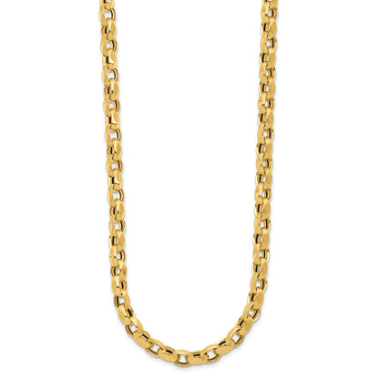 14K Yellow Gold Polished Fancy Link Necklace