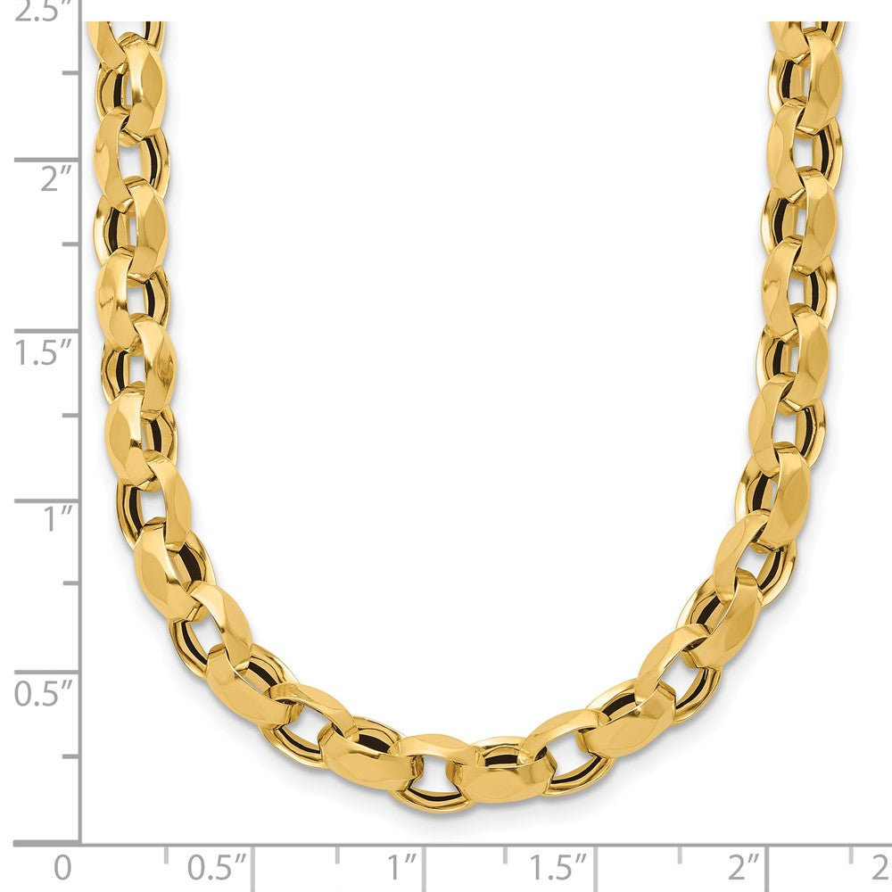 14K Yellow Gold Polished Fancy Link Necklace