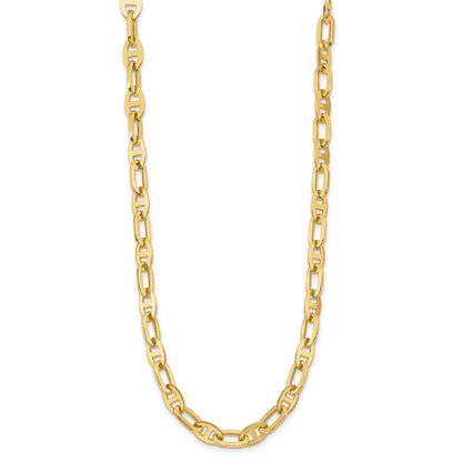 14K Yellow Gold Polished Fancy Link Necklace