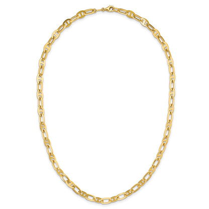 14K Yellow Gold Polished Fancy Link Necklace