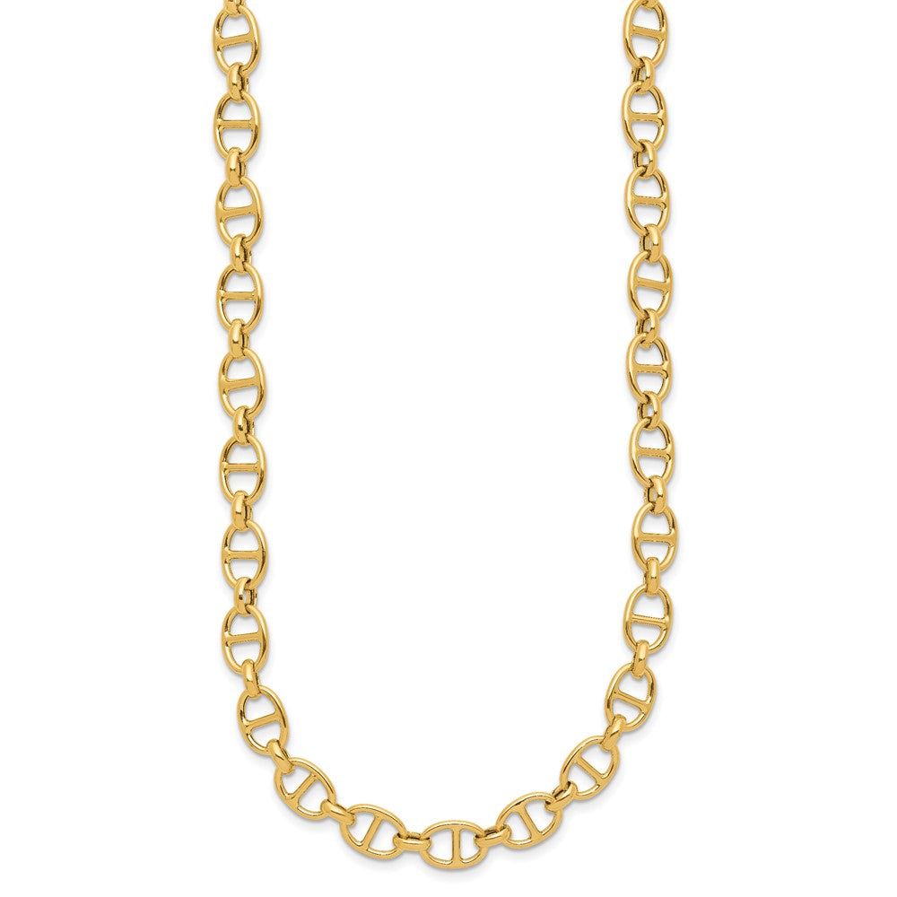 14K Yellow Gold Polished Fancy Link Necklace