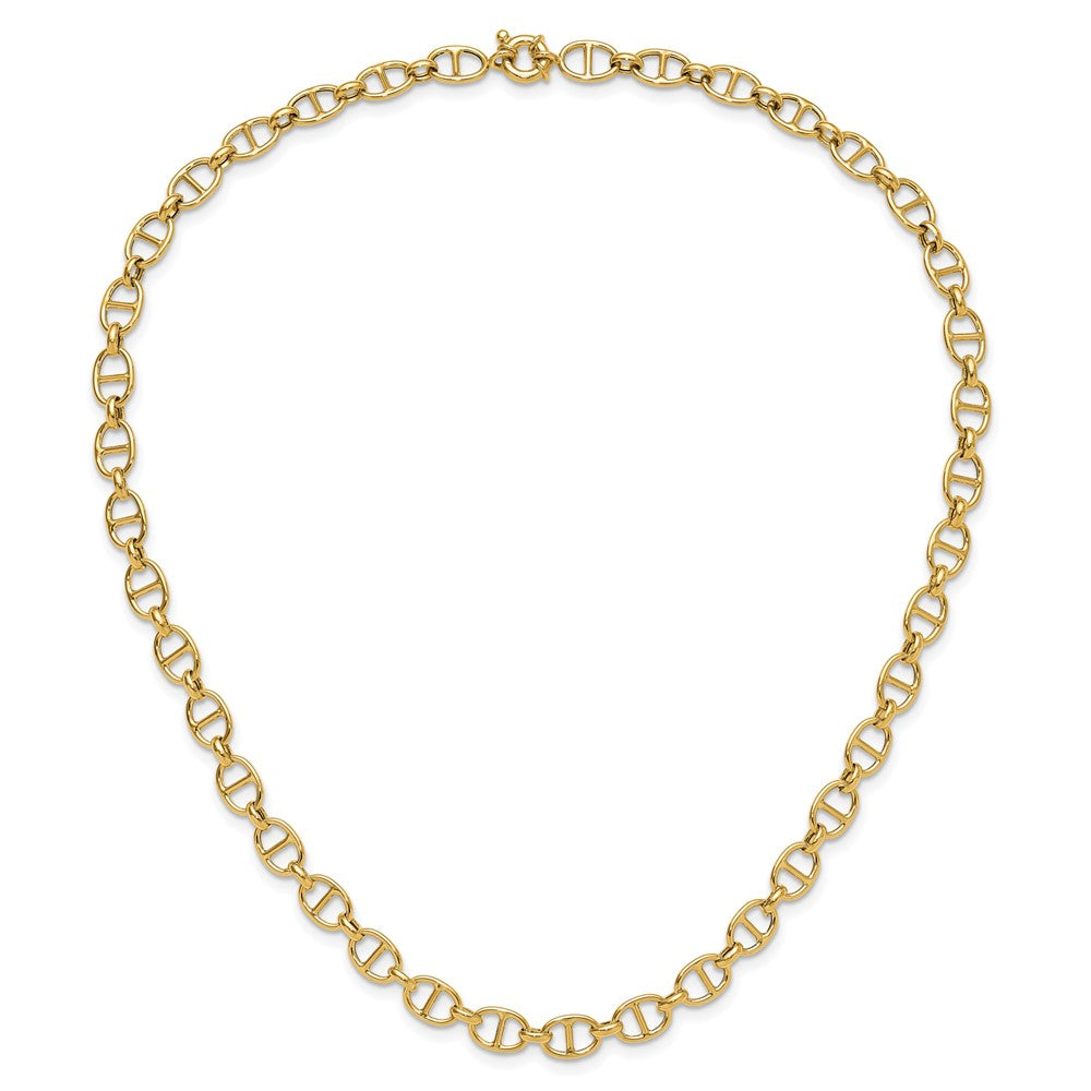 14K Yellow Gold Polished Fancy Link Necklace