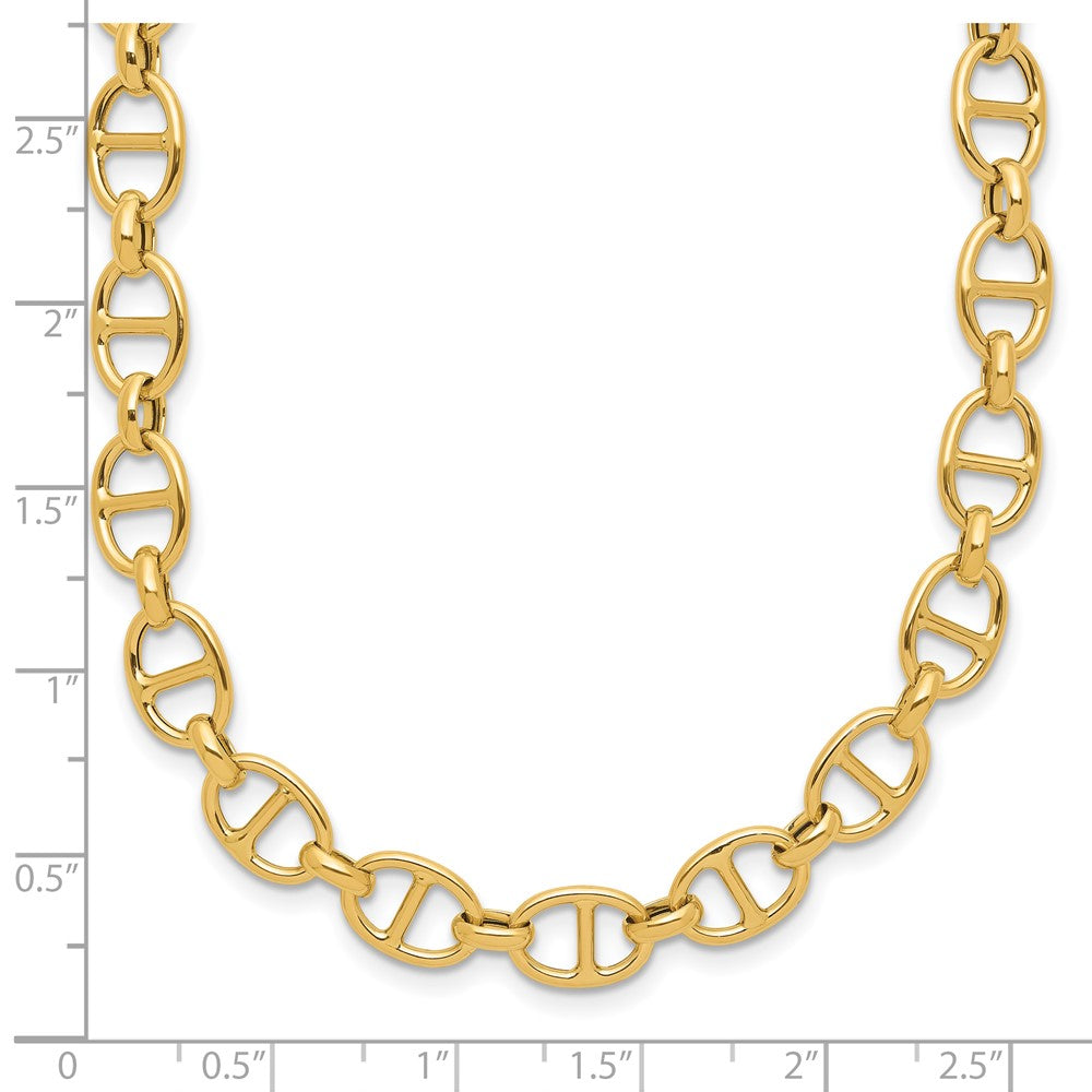 14K Yellow Gold Polished Fancy Link Necklace