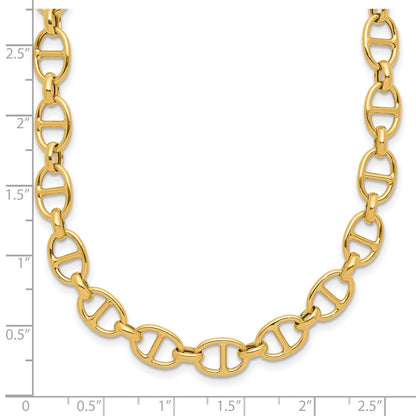 14K Yellow Gold Polished Fancy Link Necklace