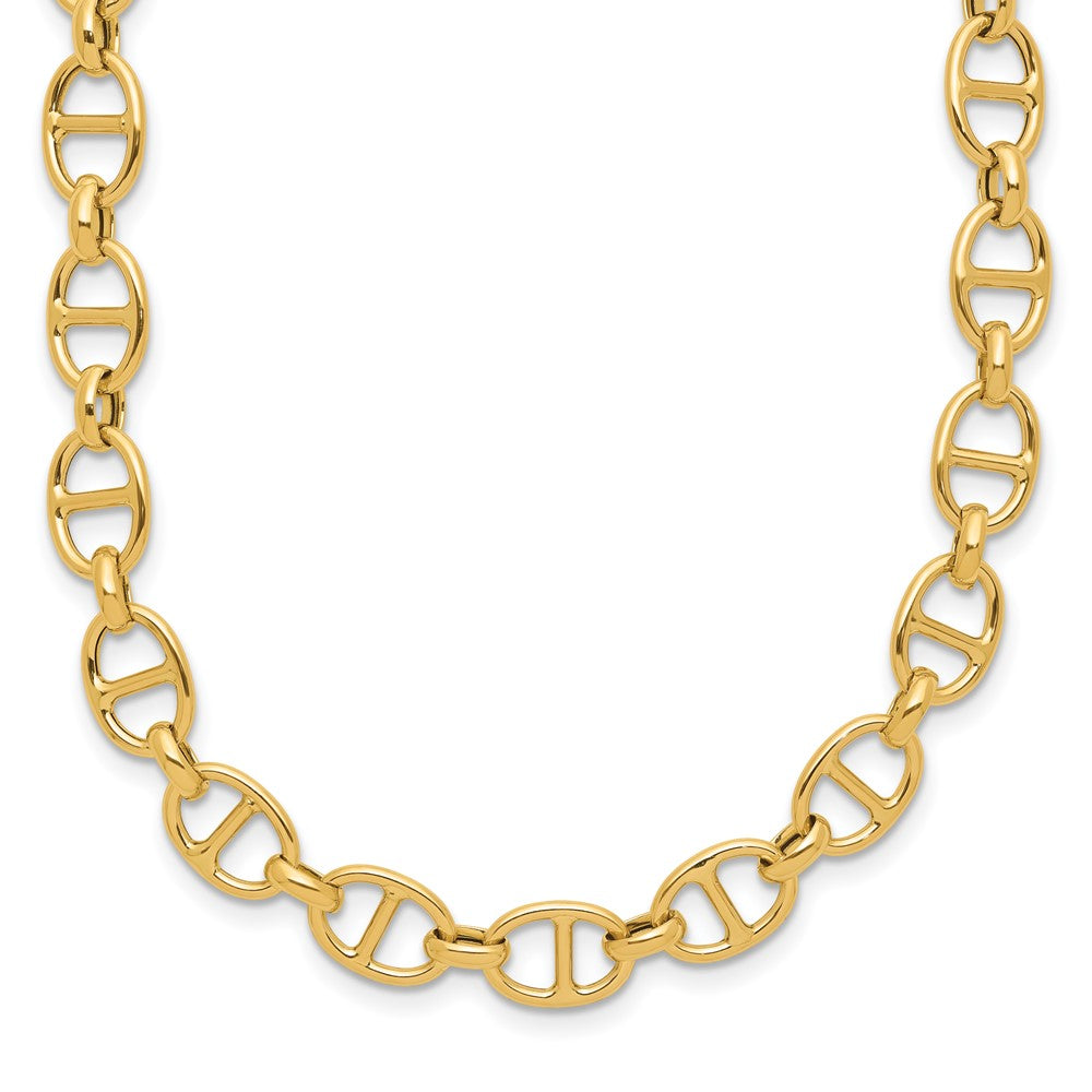 14K Yellow Gold Polished Fancy Link Necklace