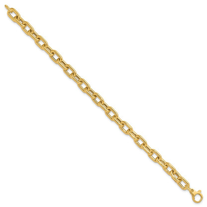 14K Yellow Gold Polished Fancy Link Bracelet