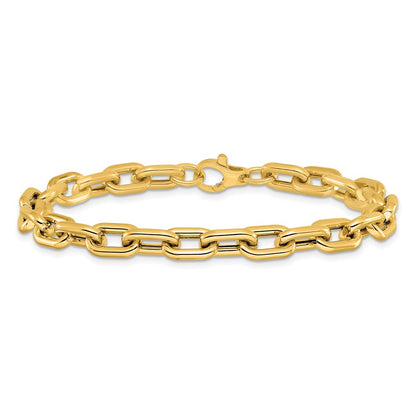 14K Yellow Gold Polished Fancy Link Bracelet