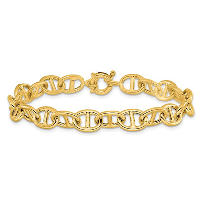 14K Yellow Gold Polished Fancy Link Bracelet