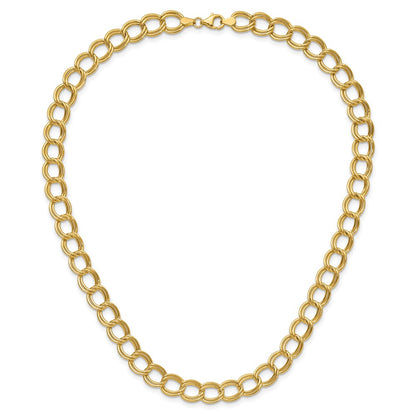 14K Yellow Gold Polished Fancy Link Necklace