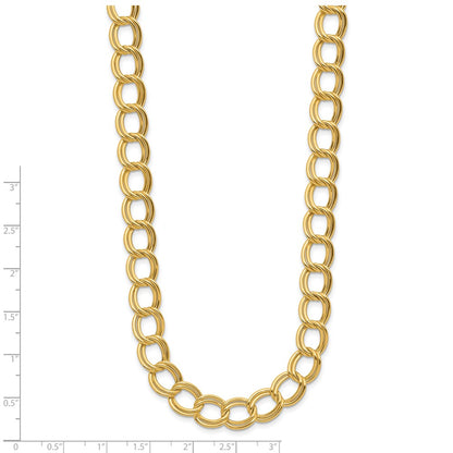 14K Yellow Gold Polished Fancy Link Necklace
