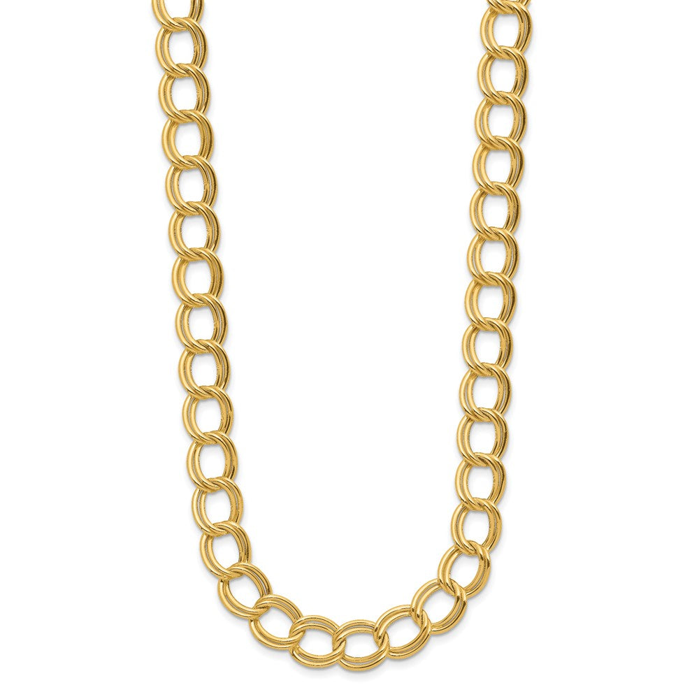 14K Yellow Gold Polished Fancy Link Necklace