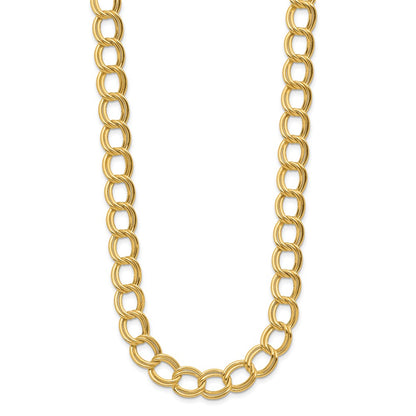 14K Yellow Gold Polished Fancy Link Necklace