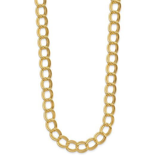 14K Yellow Gold Polished Fancy Link Necklace