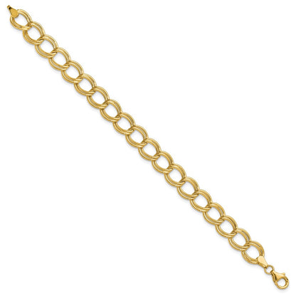 14K Yellow Gold Polished Fancy Link Bracelet