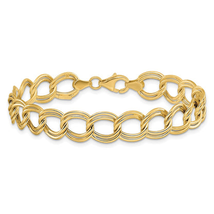 14K Yellow Gold Polished Fancy Link Bracelet