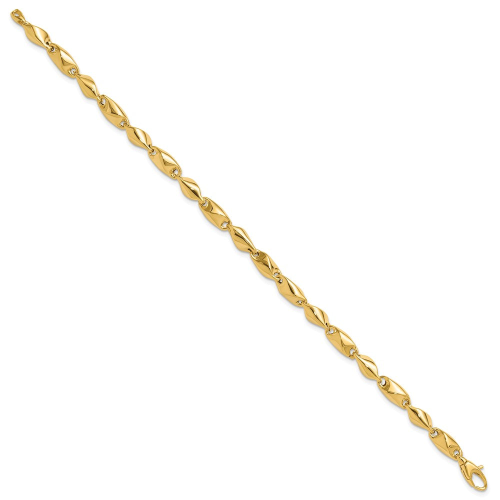 14K Yellow Gold Polished Fancy Link Bracelet