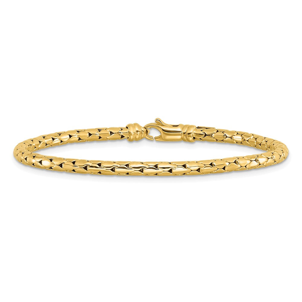 14K Yellow Gold Polished Fancy Bracelet