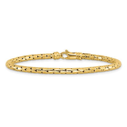 14K Yellow Gold Polished Fancy Bracelet