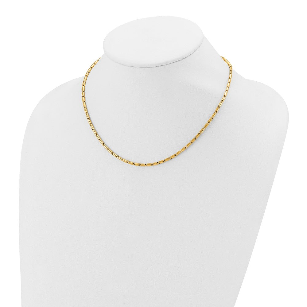 14K Yellow Gold Polished Fancy Link Necklace