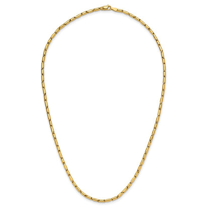 14K Yellow Gold Polished Fancy Link Necklace