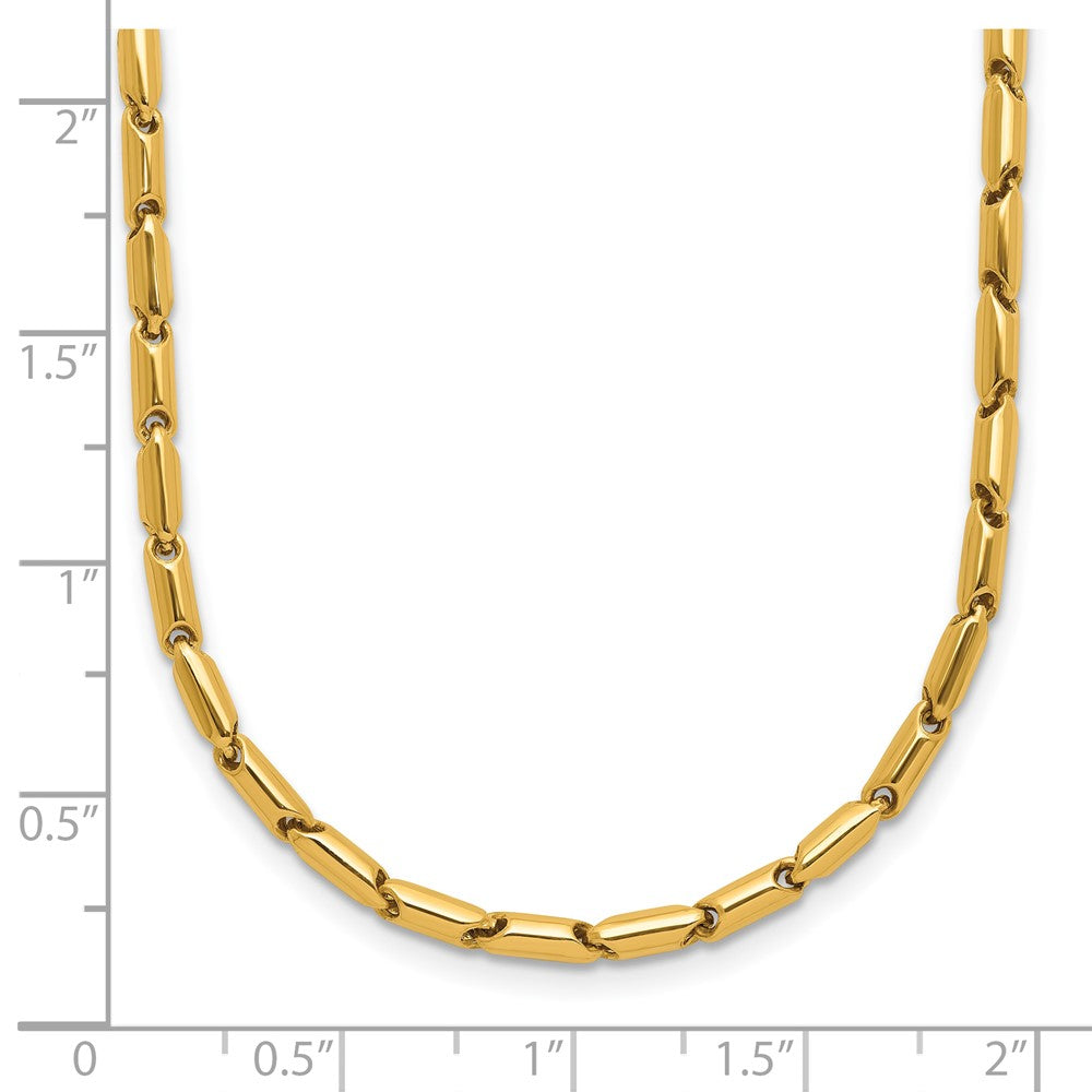 14K Yellow Gold Polished Fancy Link Necklace