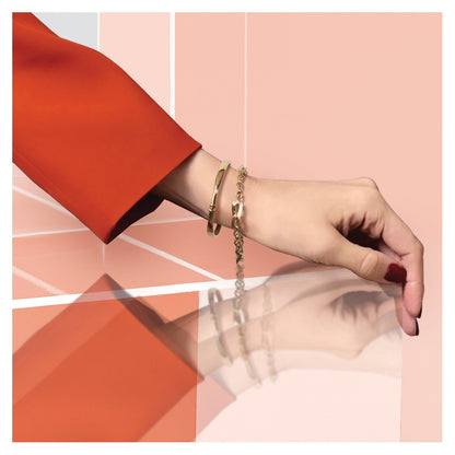 14K Yellow Gold Polished Hinged Bangle