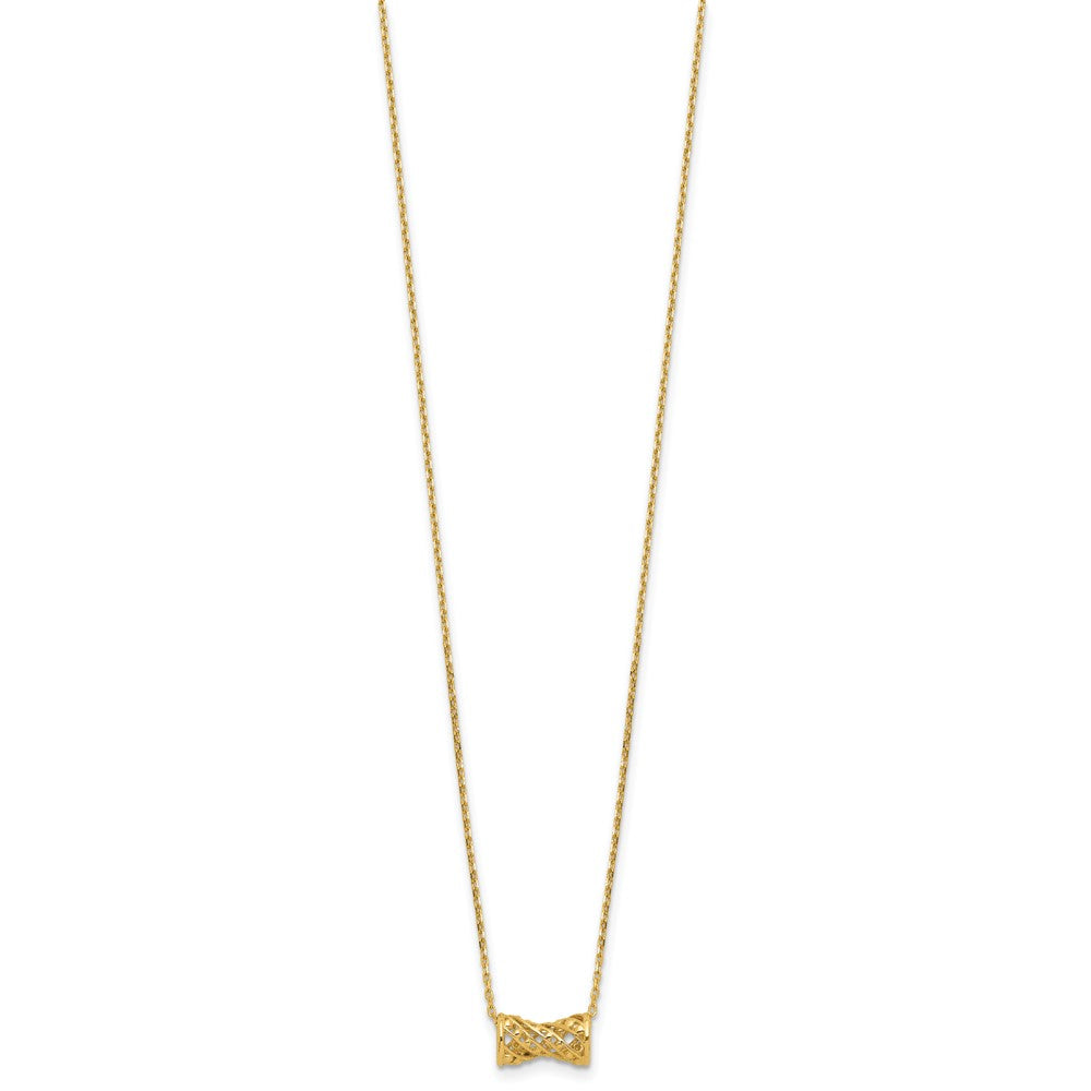 14K Yellow Gold Polished Fancy Necklace