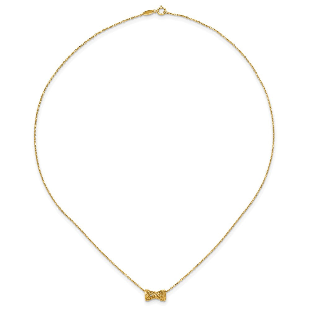 14K Yellow Gold Polished Fancy Necklace