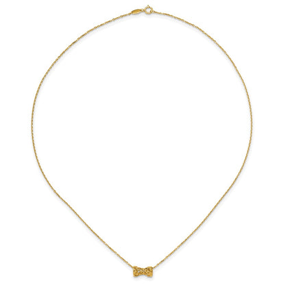14K Yellow Gold Polished Fancy Necklace