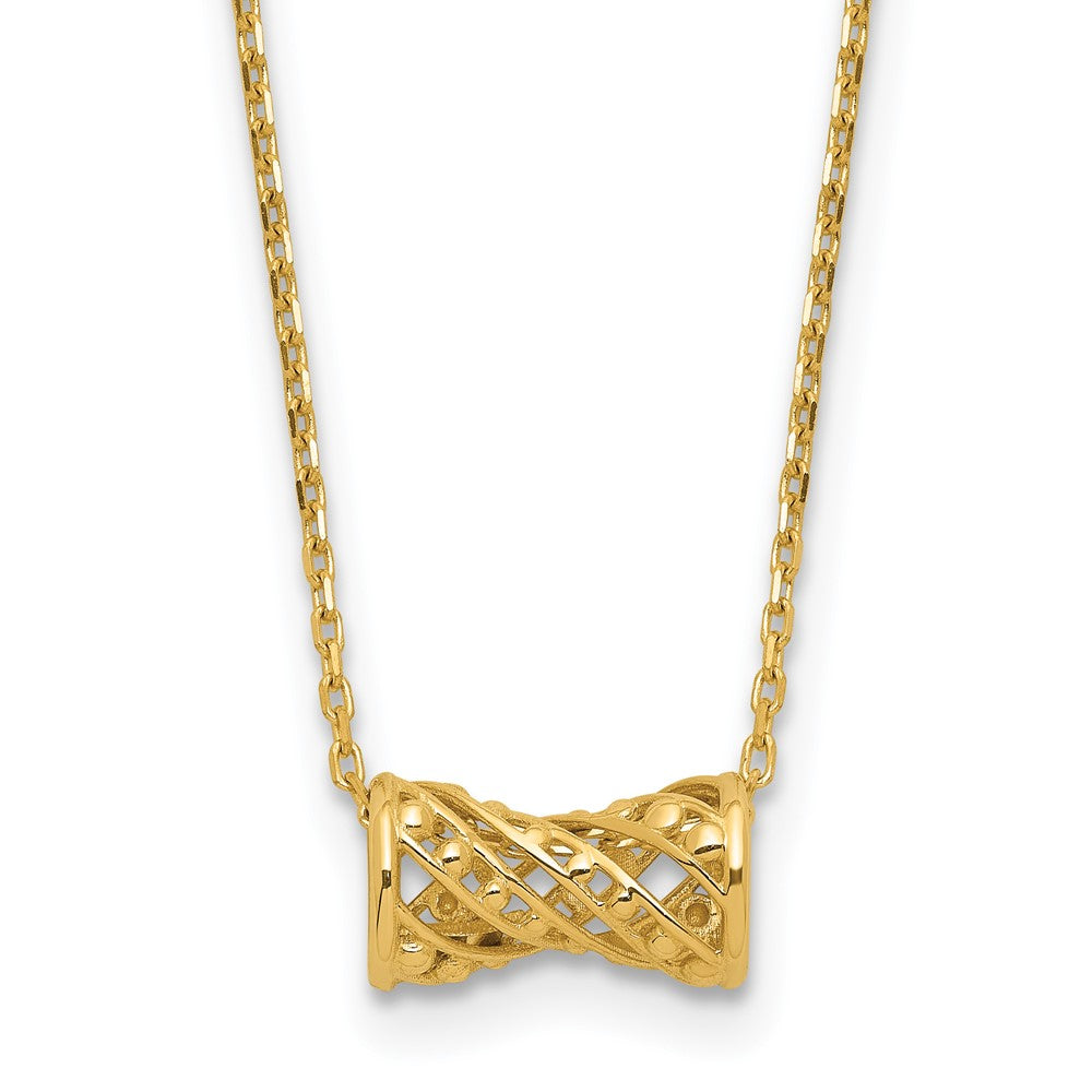 14K Yellow Gold Polished Fancy Necklace
