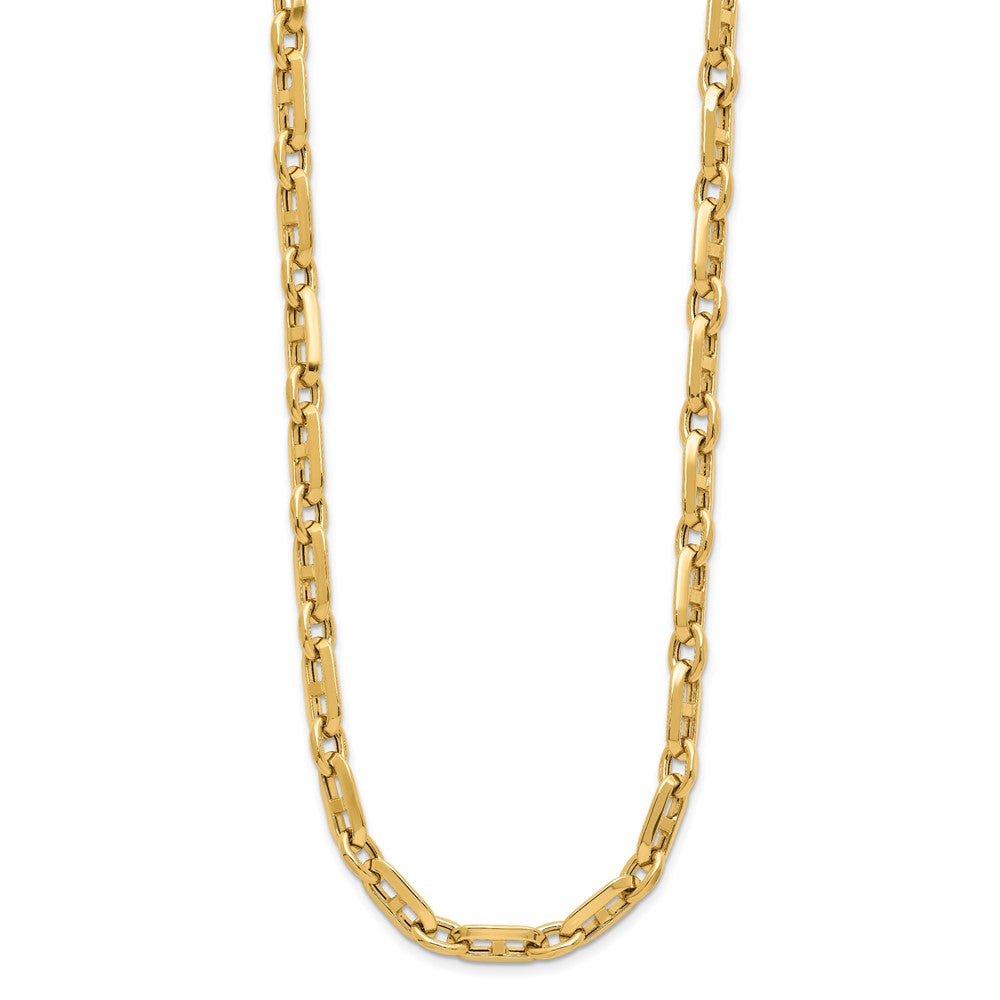 14K Yellow Gold Polished Fancy Link Necklace