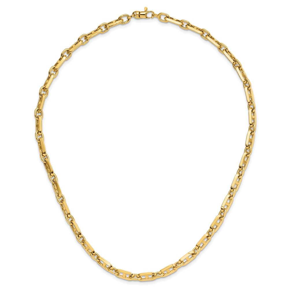 14K Yellow Gold Polished Fancy Link Necklace