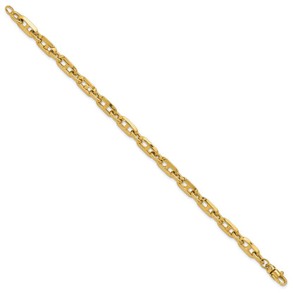 14K Yellow Gold Polished Fancy Link Bracelet