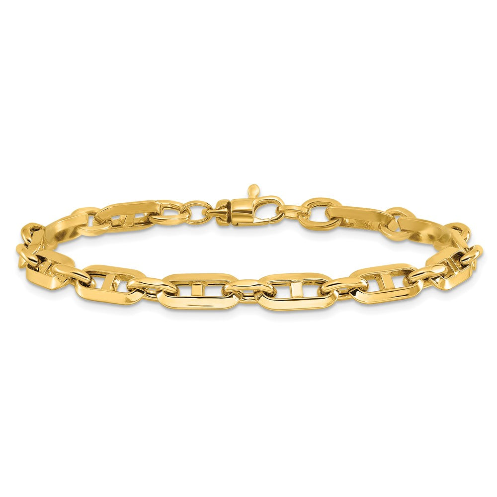 14K Yellow Gold Polished Fancy Link Bracelet