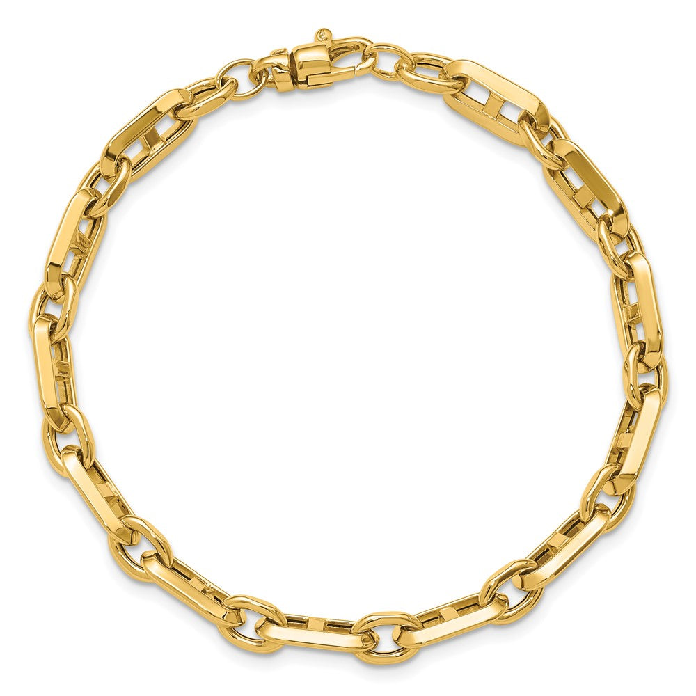 14K Yellow Gold Polished Fancy Link Bracelet
