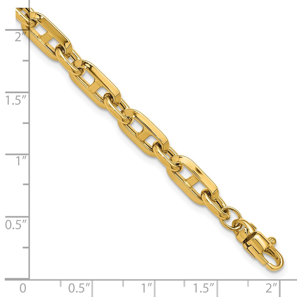 14K Yellow Gold Polished Fancy Link Bracelet
